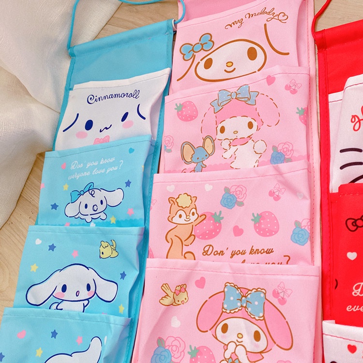Dễ Thương Túi Đựng Đồ Treo Tường Bốn Ngăn Họa Tiết Cún pacha Đáng Yêu