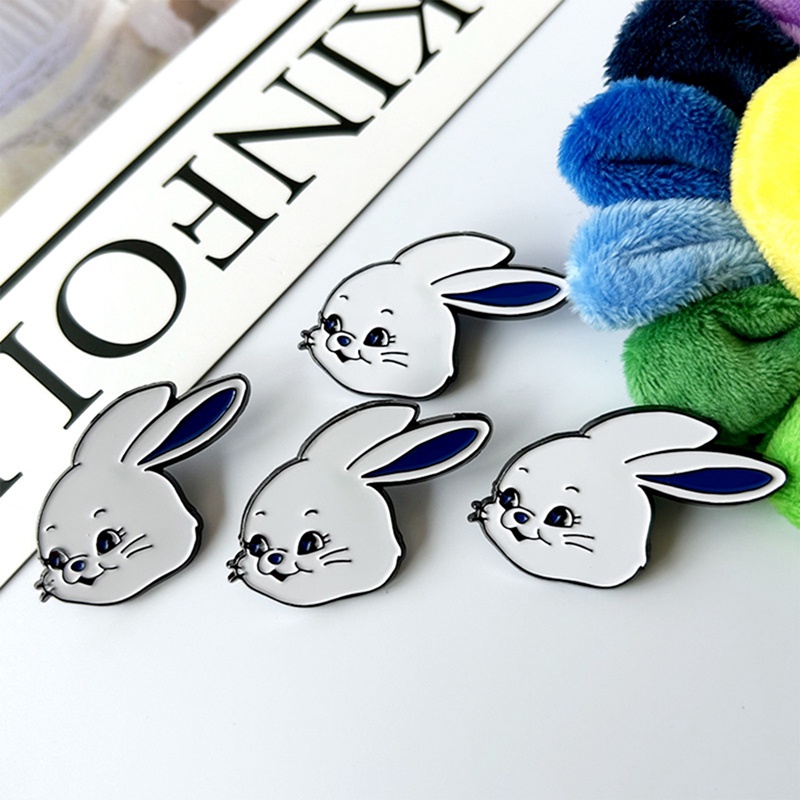Gdt Ghim Cài Túi Xách Bằng Kim Loại Hình Thỏ Hoạt Hình kpop newjeans