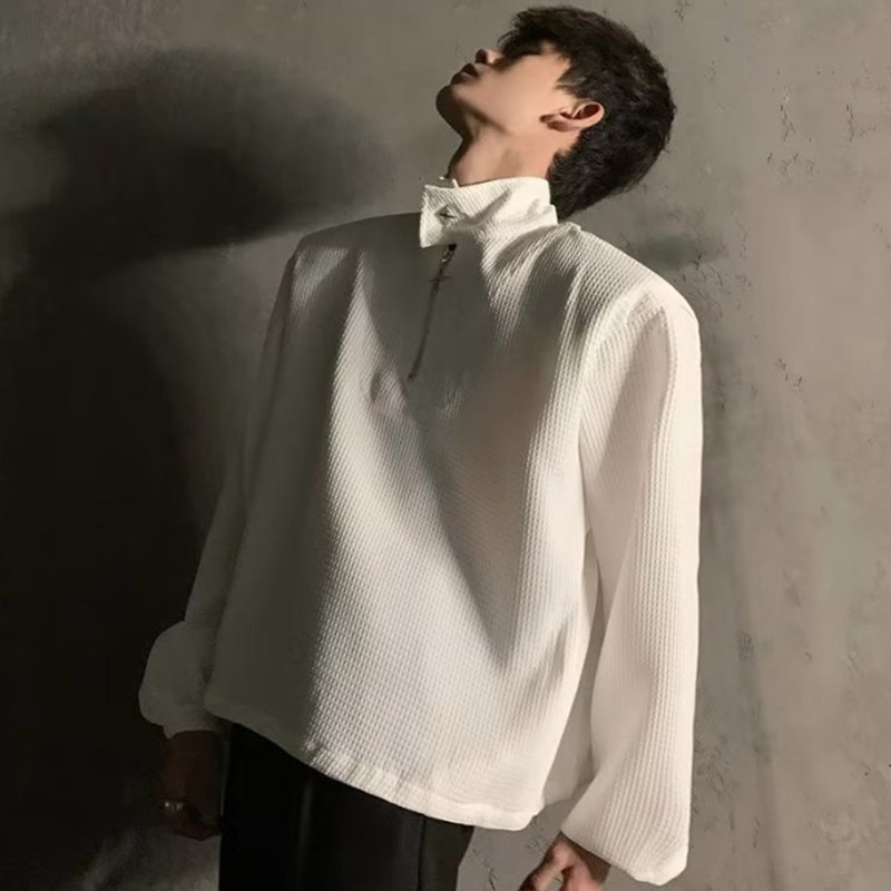 Vunc Áo sweater polo Dáng Rộng Phong Cách Thời Trang Mỹ Dành Cho Nam Giới