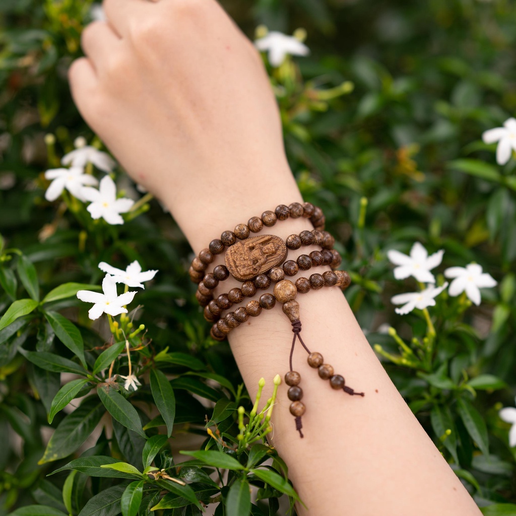 Vòng Tay Trầm Hương 108 hạt mix Bản Mệnh - Trầm Hương Yên Lộc