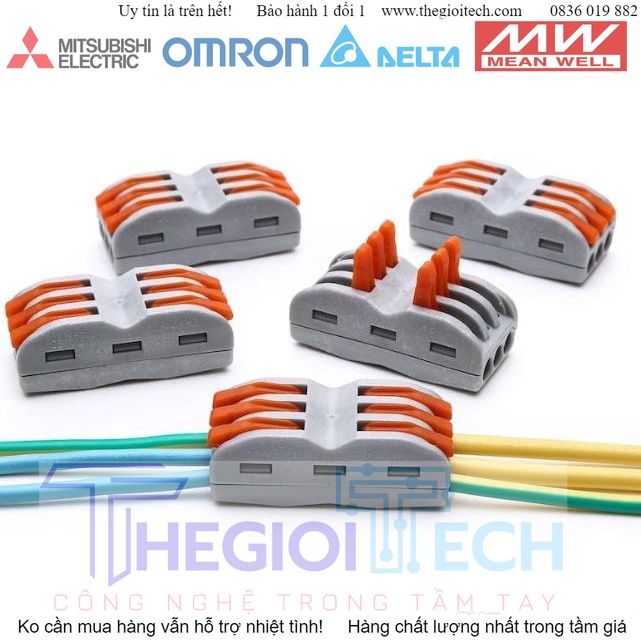 Cút nối nhanh dây điện 2P, 3P, 4P chịu dòng tối đa 32A