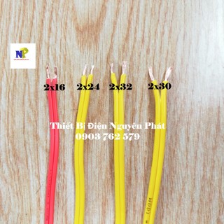 Dây điện đôi mềm 2x0.5mm ,2x0.75mm, 2x1mm, 2x1.5mm- bán lẻ theo mét