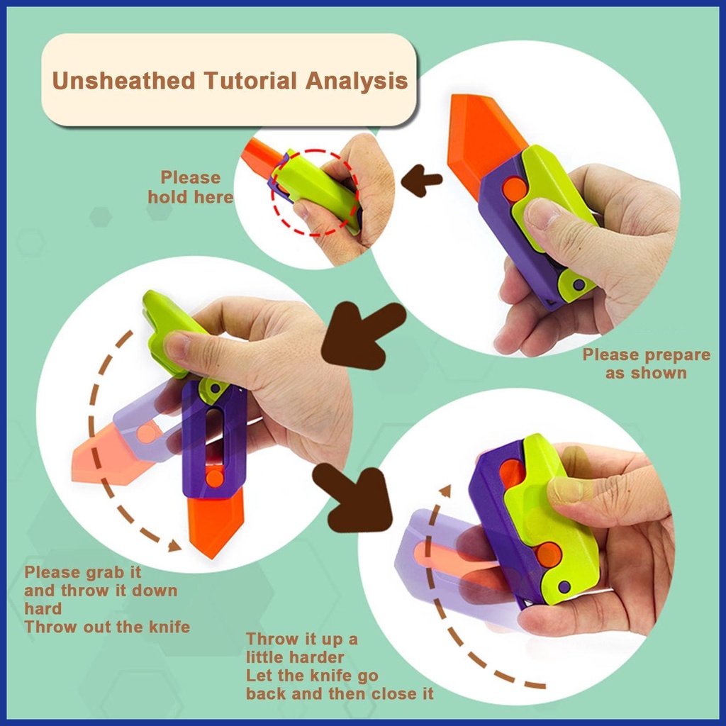 Fidget Đồ Chơi Cắt In 3d Cảm Biến Cầm Tay Cho Bé