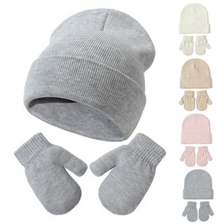 Set 2 găng tay len mềm mại giữ ấm mùa đông cho bé