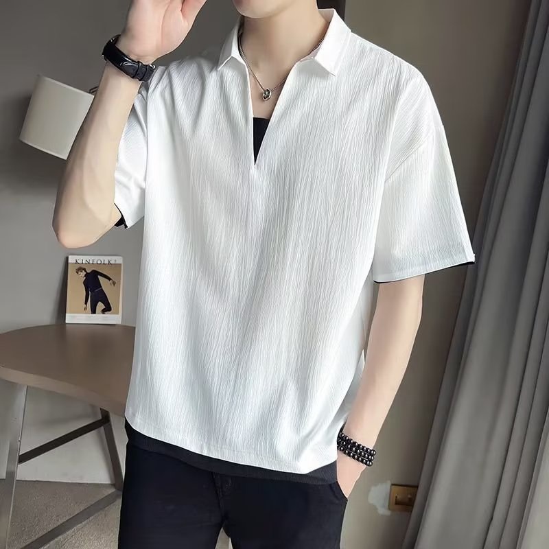 áo phông nam ngắn tay cao cấp cotton polo Tay Lỡ Thời Trang Mùa Hè