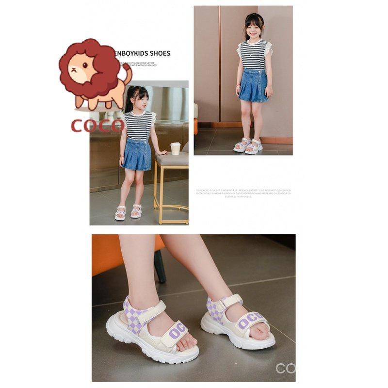 Giày Sandal Thể Thao Đế Mềm Hở Ngón Thời Trang Mùa Hè 2023 Dành Cho Bé Gái