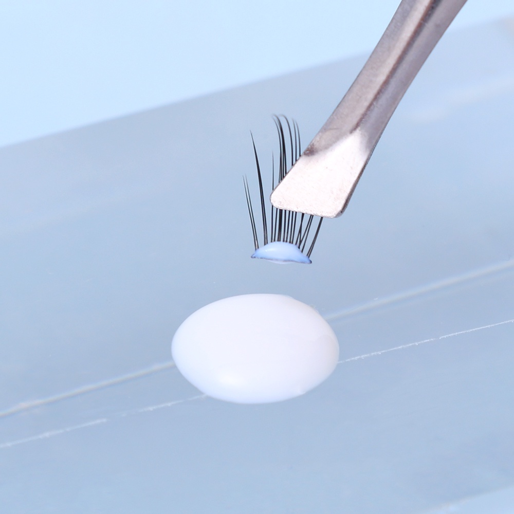 1 Bộ Keo Dán Lông Mi Màu Trắng Chuyên Nghiệp / Keo Nối Mi Nhanh Khô Lâu Trôi Chống Thấm Nước