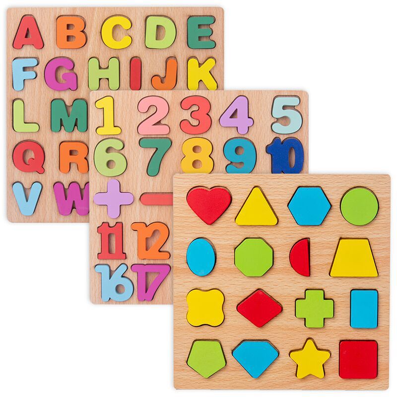 Đồ Chơi Bảng Chữ Cái Và Số Bằng Gỗ 20X20Cm bn22