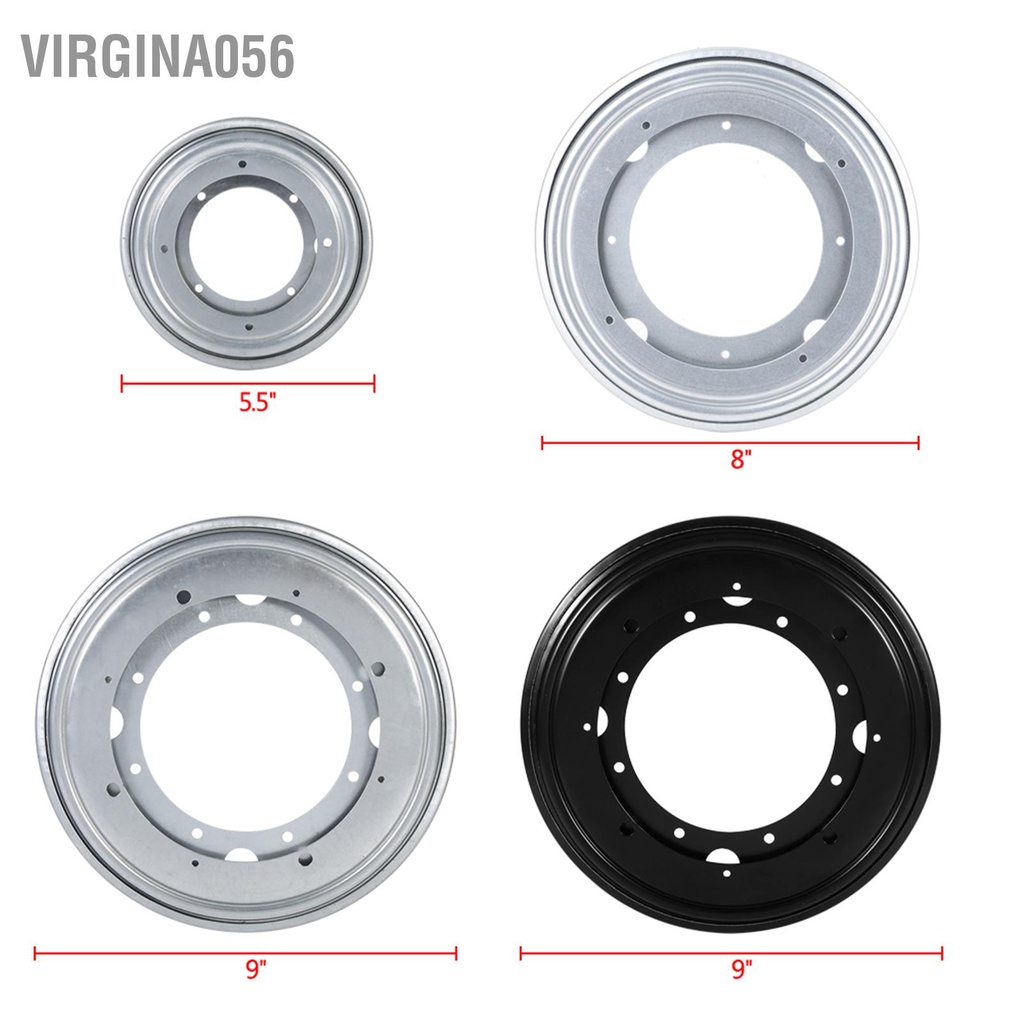 Virgina056 4 loại Hình dạng tròn nặng mạ kẽm Lazy Susan Bàn xoay Vòng bi Tấm