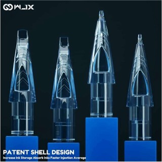 Hộp 20 kim xăm lông mày rs / f wjx hàng đơn / tròn nhỏ màu xanh dương