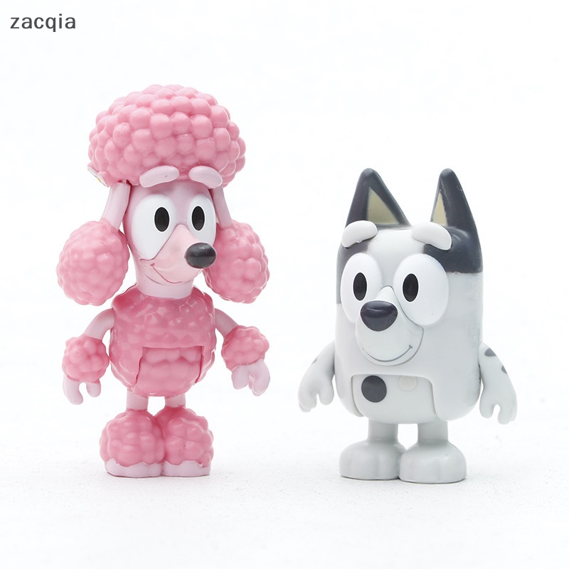 Set 8 Mô Hình Nhân Vật Hoạt Hình bluey playtime Dễ Thương