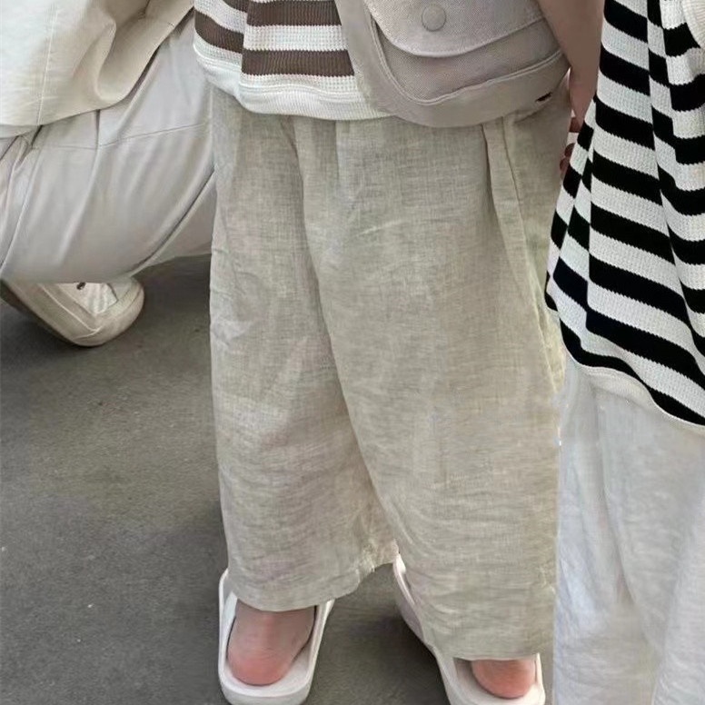 Quần Dài cotton Lanh Mỏng Dáng Rộng Phong Cách Mới Cho Nam Và Nữ