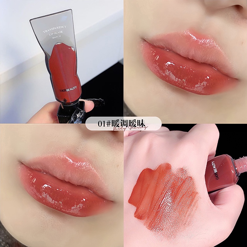 Son bóng Sweet mint trong suốt lâu trôi thiết kế vỏ hình viên băng