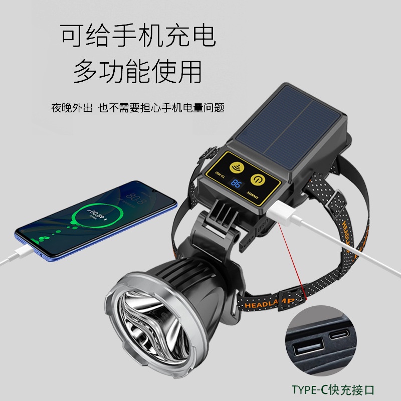 Đèn Pin Năng Lượng Mặt Trời Siêu Sáng Siêu Bền Tiện Dụng Cho Hoạt Động Ngoài Trời