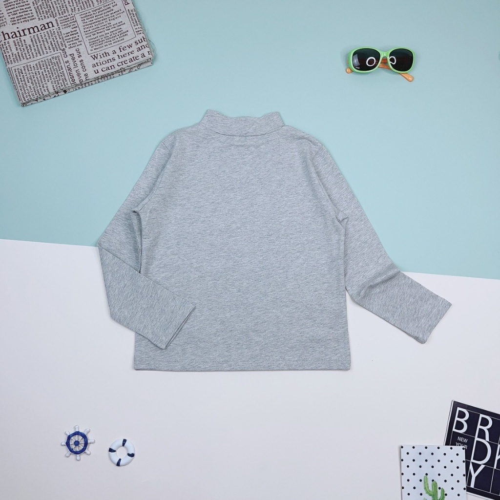 Áo giữ nhiệt cho bé, áo dài tay cho bé trai, chất cotton, size 6 -14 - KITTYKIDS