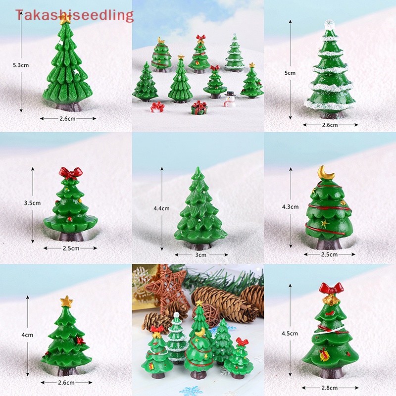 Mô Hình Cây Thông Giáng Sinh Bằng Nhựa resin Thủ Công Trang Trí Tiểu Cảnh