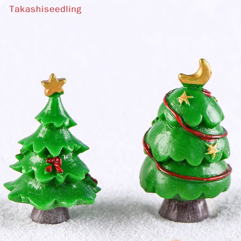 Mô Hình Cây Thông Giáng Sinh Bằng Nhựa resin Thủ Công Trang Trí Tiểu Cảnh