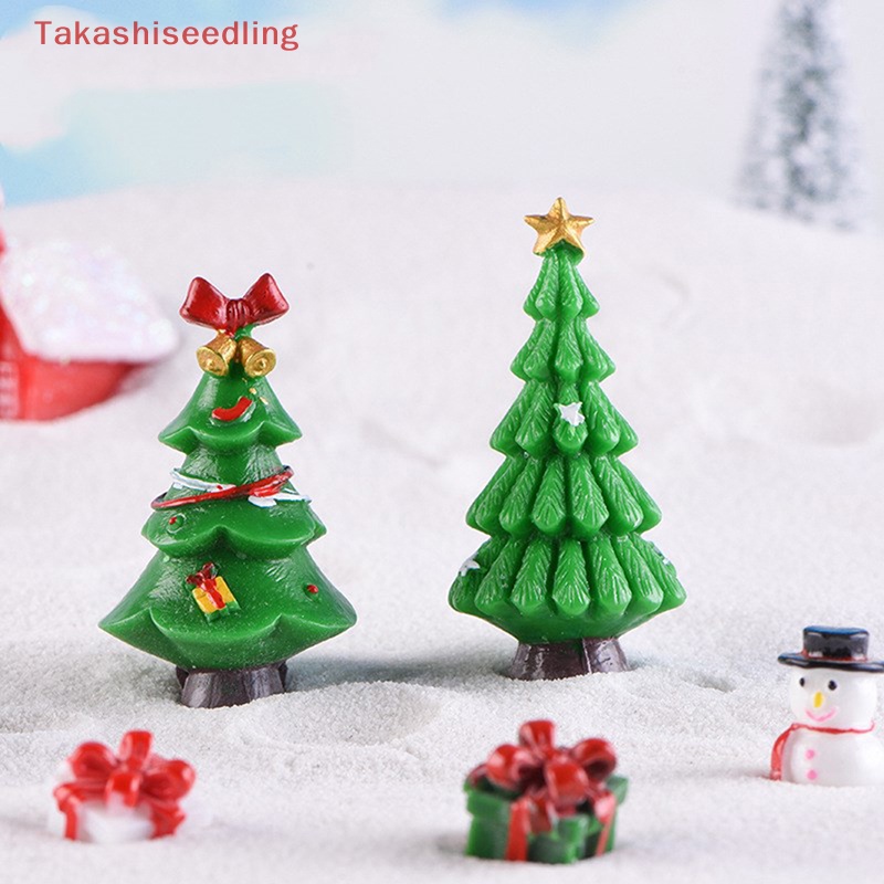 Mô Hình Cây Thông Giáng Sinh Bằng Nhựa resin Thủ Công Trang Trí Tiểu Cảnh