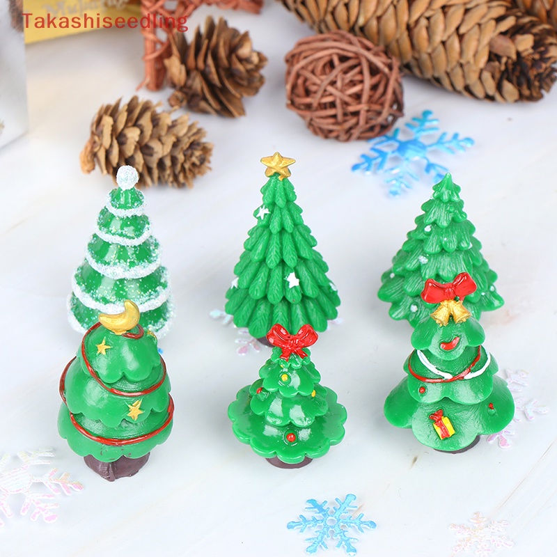 Mô Hình Cây Thông Giáng Sinh Bằng Nhựa resin Thủ Công Trang Trí Tiểu Cảnh