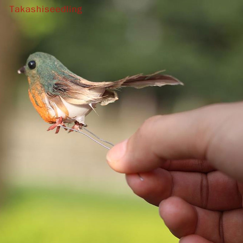 1 Chú Chim Nhân Tạo mini Trang Trí Cây Thông Giáng Sinh