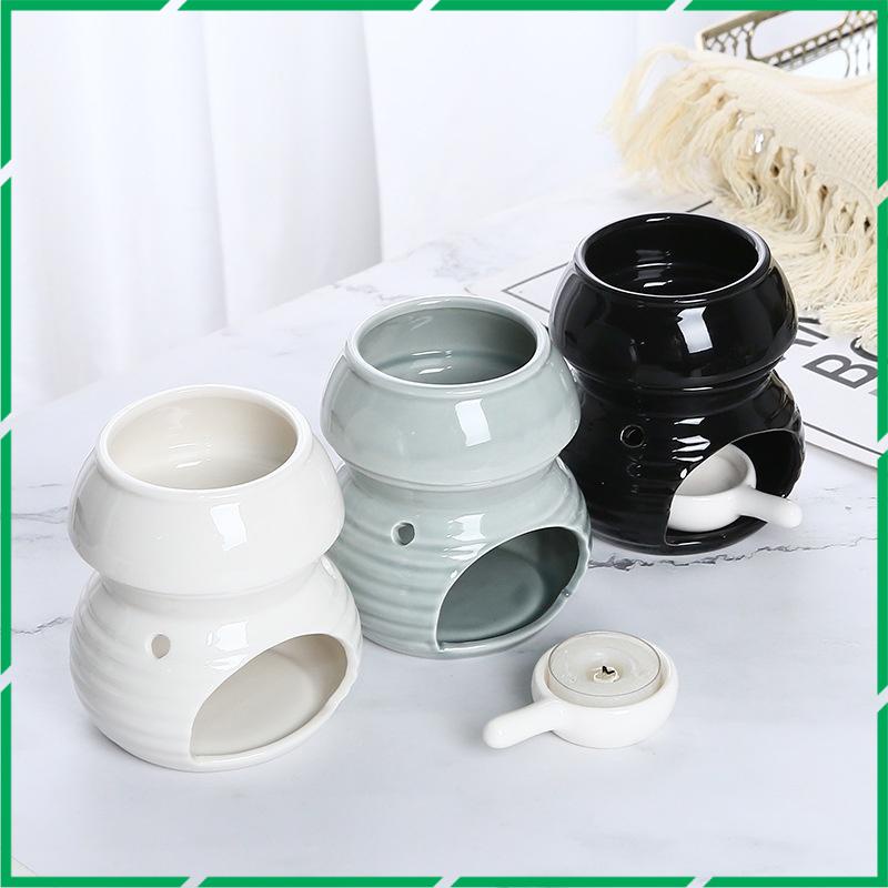 Đèn xông tinh dầu đốt bằng nến mẫu Hồ Lô rời decor phòng ngủ gốm sứ Bát Tràng - Better Life