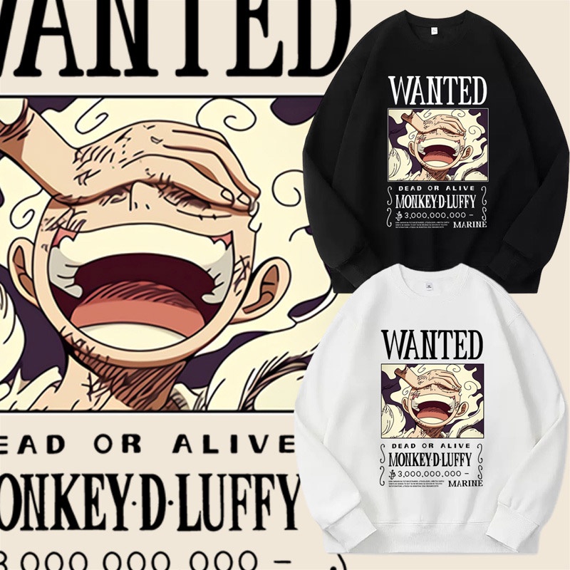 Áo Thun Tay Dài In Hình one piece Trẻ Trung Cho Nam Nữ