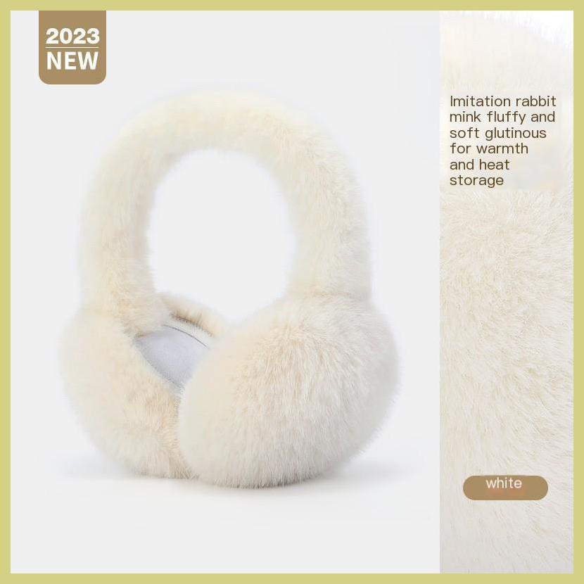 Chụp Tai Giả Lông Thỏ Giữ Ấm Và Che Tai Chống Gió Có Thể Gập Lại Và Chụp Tai aseavn