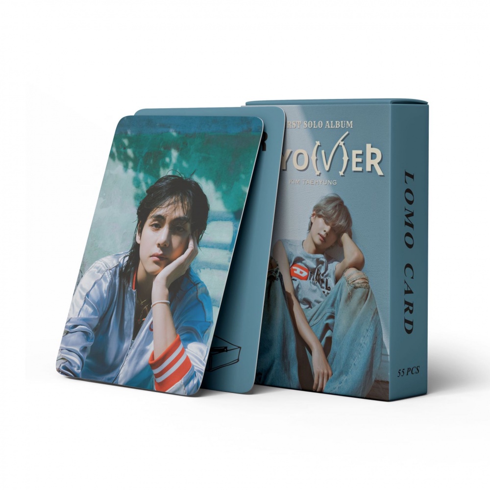 Hộp 55 Ảnh Thẻ lomo Nhóm Nhạc bts v layover