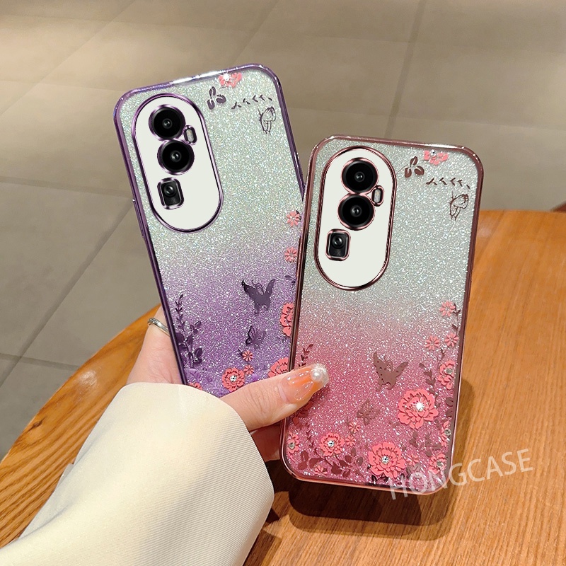 Mềm Ốp Lưng Kim Tuyến Màu gradient Cho oppo reno 10 pro plus reno10pro + 10pro reno10 5g