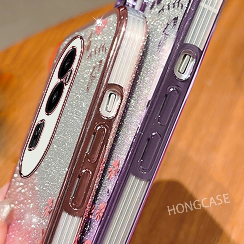 Mềm Ốp Lưng Kim Tuyến Màu gradient Cho oppo reno 10 pro plus reno10pro + 10pro reno10 5g