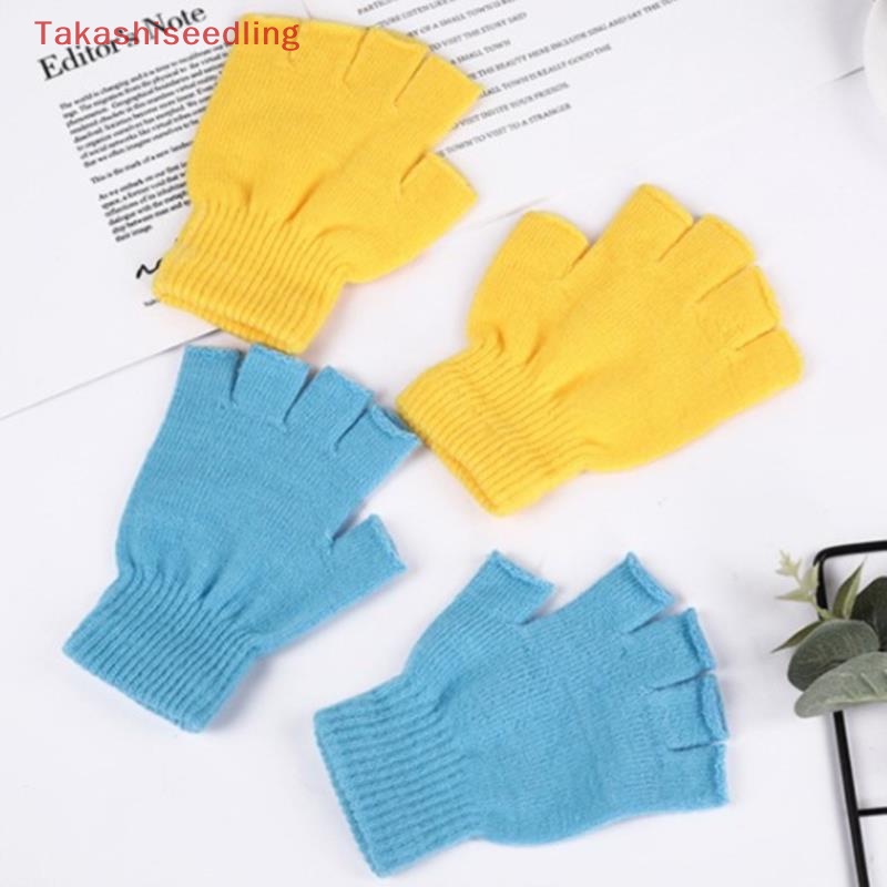 1 Đôi Găng Tay Hở Ngón Giữ Ấm Mùa Đông Có Thể Chạm Màn Hình Cảm Ứng