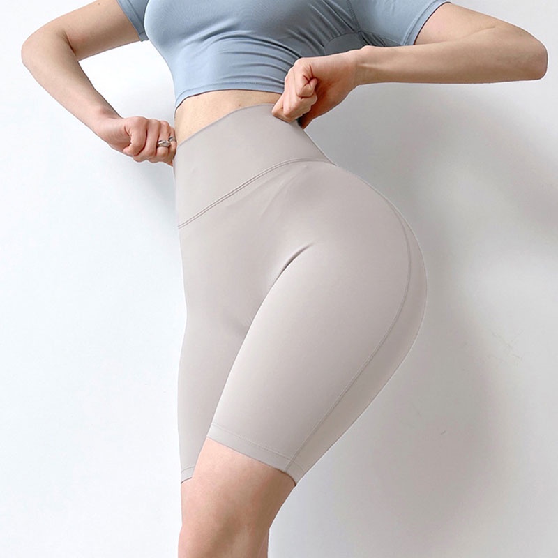 Deukio Quần Short Thể Thao Lưng Cao Co Giãn Khô Thoáng Nhanh Thời Trang Cho Nữ