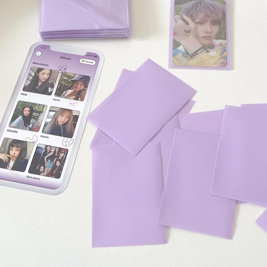 Set 50 Túi Đựng Thẻ 61 * 91mm In Hình Thần Tượng Xinh Xắn