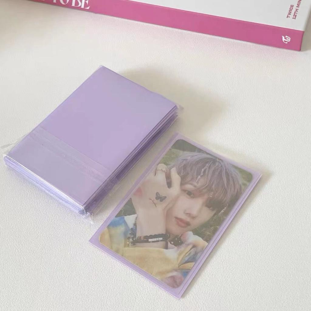 Set 50 Túi Đựng Thẻ 61 * 91mm In Hình Thần Tượng Xinh Xắn