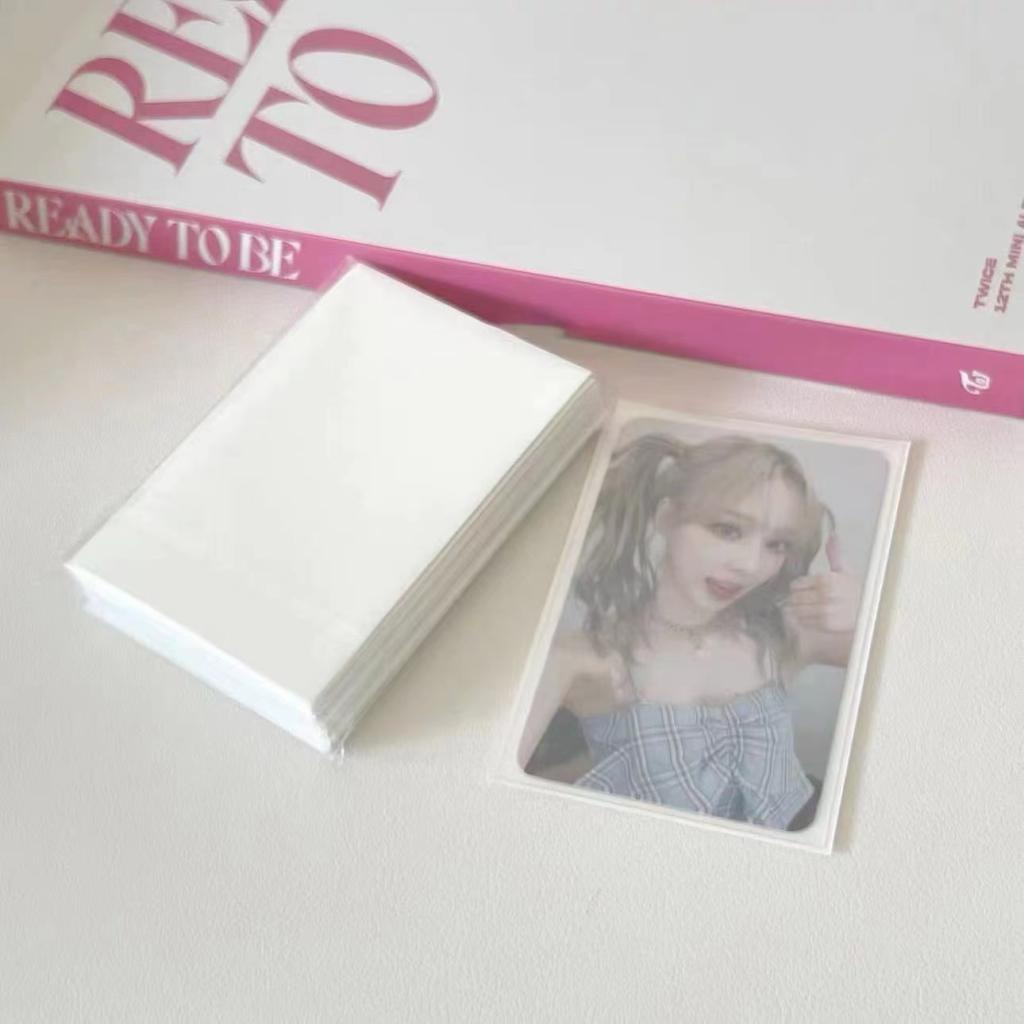 Set 50 Túi Đựng Thẻ 61 * 91mm In Hình Thần Tượng Xinh Xắn