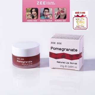 (Kèm Mask) Son Dưỡng Hồng Môi Lựu Đỏ ZEE Store Vietnam - Pomegranate Natural Lip Balm 10g