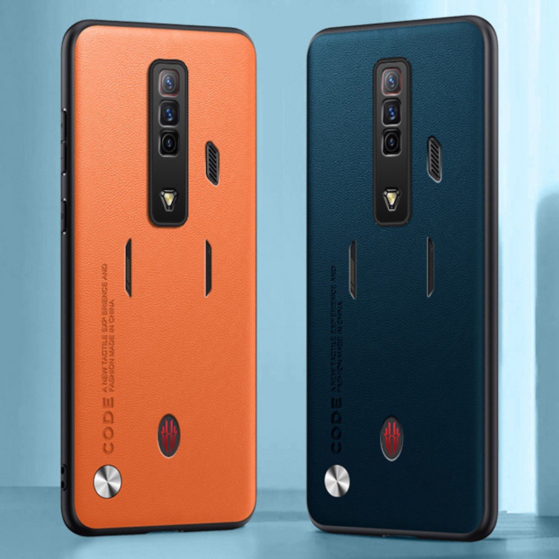 Dành Cho ZTE nubia Red Magic 7 7s 5 5s 6 6s Pro Chống Sốc Sang Trọng Mờ Da PU Bao Da Kinh Doanh