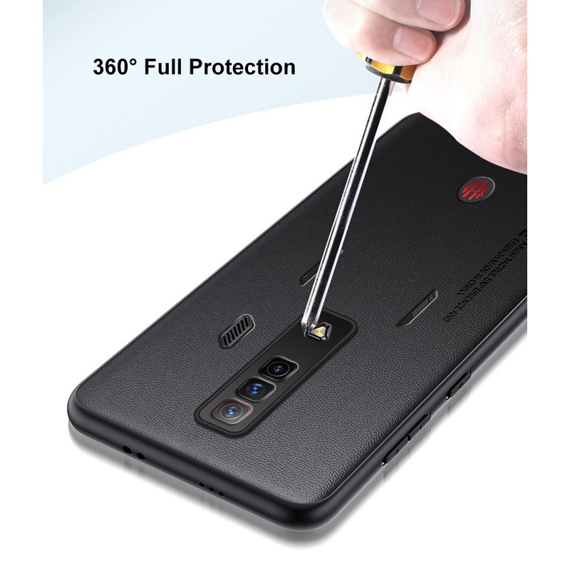 Dành Cho ZTE nubia Red Magic 7 7s 5 5s 6 6s Pro Chống Sốc Sang Trọng Mờ Da PU Bao Da Kinh Doanh