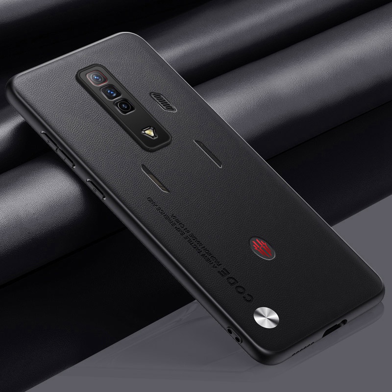 Dành Cho ZTE nubia Red Magic 7 7s 5 5s 6 6s Pro Chống Sốc Sang Trọng Mờ Da PU Bao Da Kinh Doanh