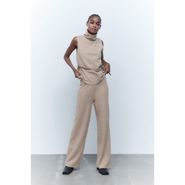 Quần suông len Zara authentic