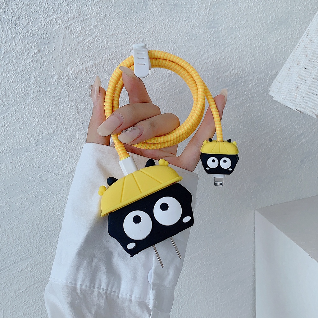 Đen Vỏ Bọc Bảo Vệ Hộp Sạc Nhanh 13 Bằng gel silica Cho apple iphone 14 18w / 20w