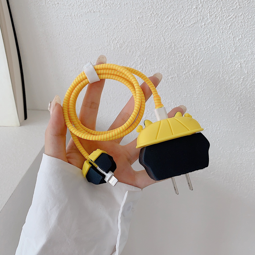 Đen Vỏ Bọc Bảo Vệ Hộp Sạc Nhanh 13 Bằng gel silica Cho apple iphone 14 18w / 20w