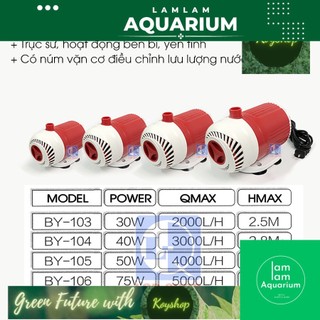 Máy bơm by 103, by 104, by 105, by 106 | máy bơm hồ cá baoyu | trục sứ, hoạt động yên tĩnh, bền bỉ