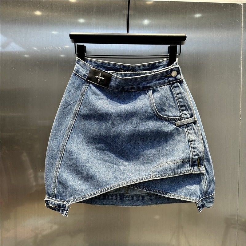 Hàng Mới Về Chân Váy denim Chữ a Lưng Cao Thời Trang Mùa Hè Châu Âu 2023
