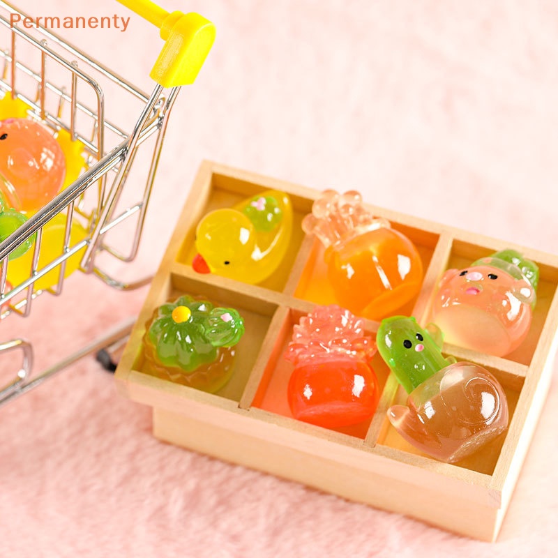 Tượng Động Vật Xương Rồng Phát Sáng Dễ Thương Trang Trí Tiểu Cảnh Nhà Búp Bê