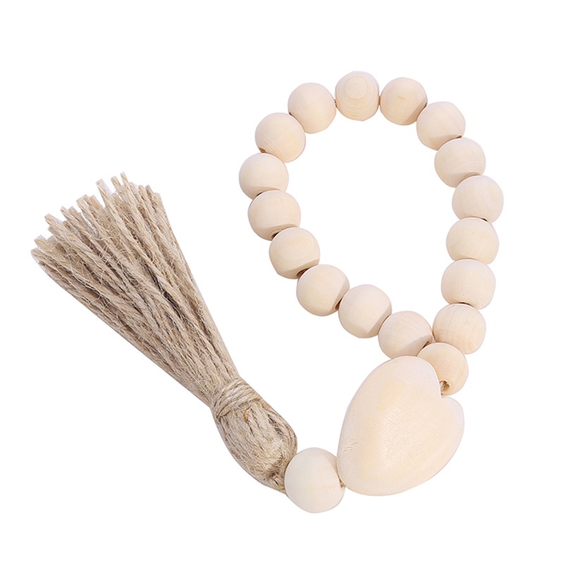 Dây Hạt Gỗ Tua Rua Treo Tường Trang Trí Nhà Cửa / Nông Trại diy