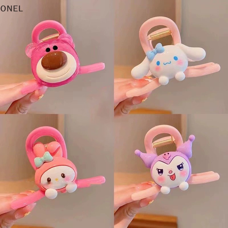 Onel Kẹp Tóc Nhựa Hình Cá Mập Hoạt Hình Dễ Thương Cho Bé Gái vn