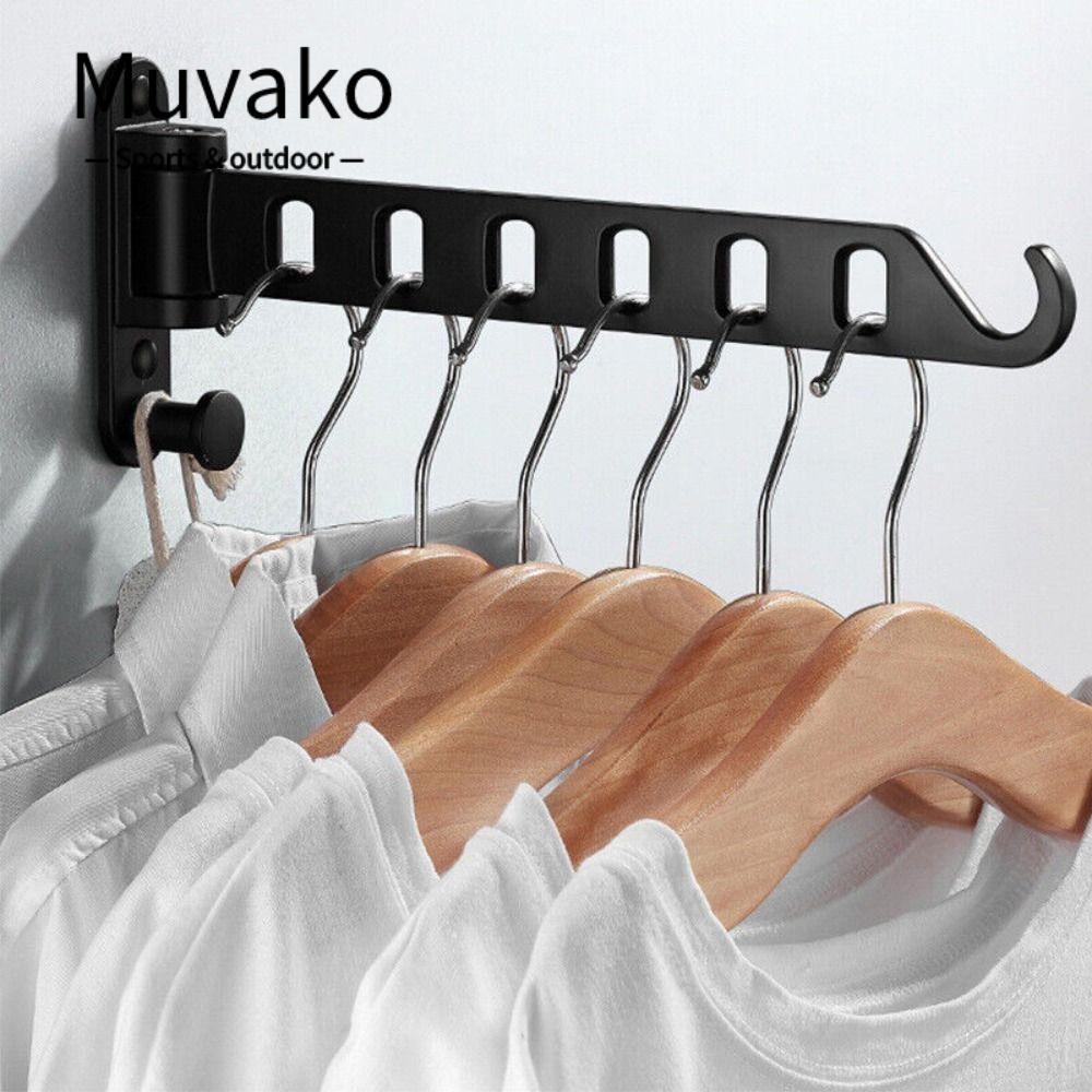 Muvako Móc Phơi Đồ Gắn Tường Thiết Kế Đơn Giản Tiện Dụng