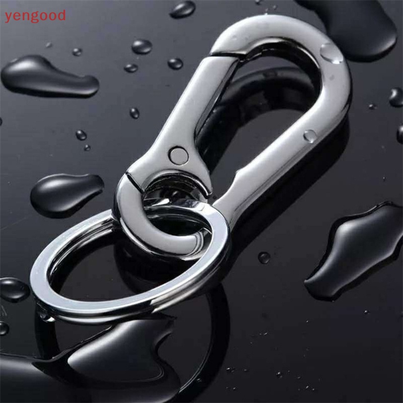 Móc Khóa Hình Móng Ngựa Bằng Thép Không Gỉ Chống Thất Lạc Thời Trang Cho Nam