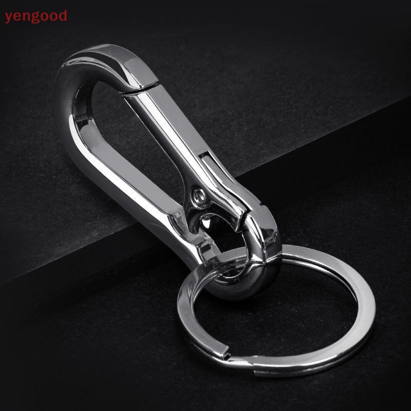 Móc Khóa Hình Móng Ngựa Bằng Thép Không Gỉ Chống Thất Lạc Thời Trang Cho Nam